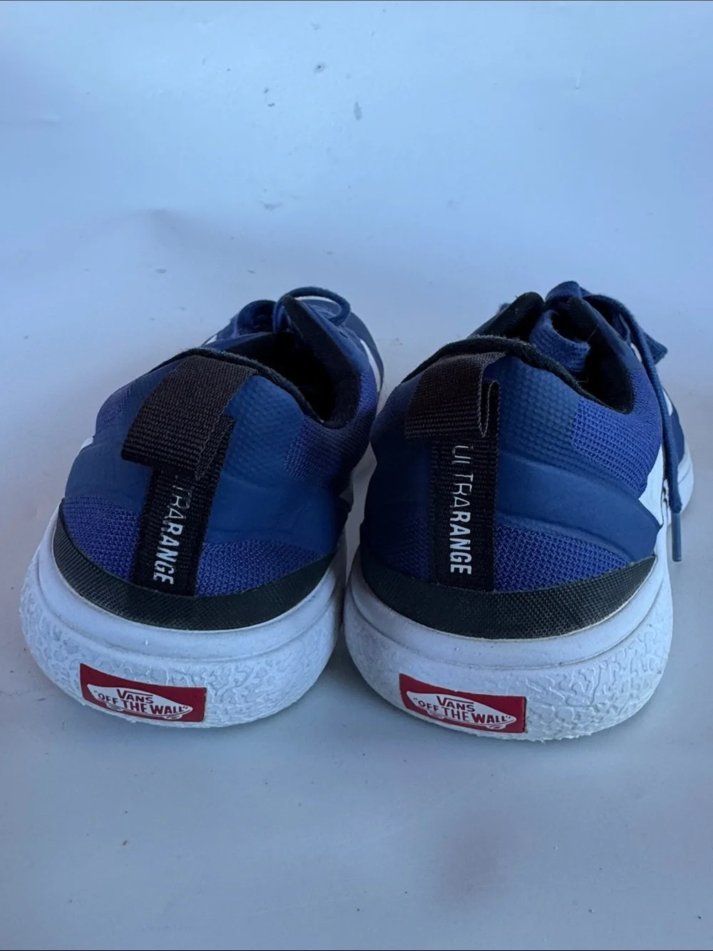 Vans Navy Blue and White Low-Top Sneakers